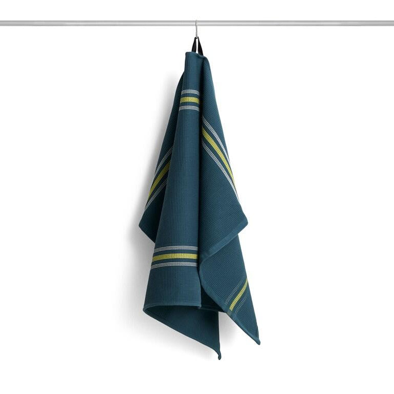 Canteen viskestykke – Block Stripe gørn/gul